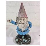 Painted Yard Gnome with Red Hat
