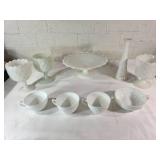 Milk Glass Tableware Collection
