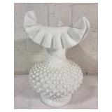 Fenton Hobnail Milk Glass Vase