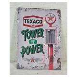 Texaco ï¿½Tower of Powerï¿½ Metal Sign