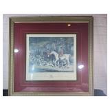 Framed and Matted Print After H. Davis