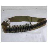 Canvas Ammo Belt with Ammunition