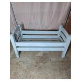 Mint Green Wooden Baby Doll Crib