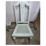Mint Green Childrenï¿½s Chair with Caned Seat