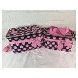 Two-Piece Polka Dot Travel Bags
