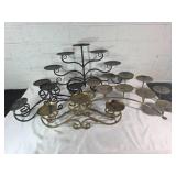4 Metal Candelabras