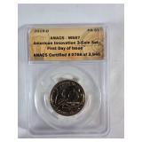 2019-D American Innovation Coin, ANACS MS67