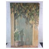 Rustic Doorway Wall Art with Floral Accents