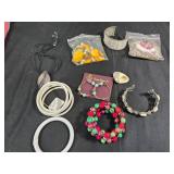 Costume Jewelry Set with Bangles and Necklaces