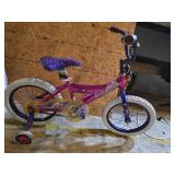 Girlsï¿½ 12-Inch Barbie-Themed Bicycle
