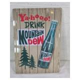Mountain Dew Metal Advertising Sign