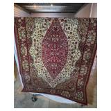 4ï¿½6 Woven Area Rug With Floral Motif