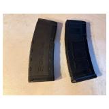 Two Polymer AR-15 Magazines