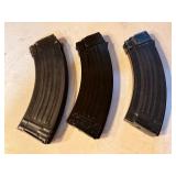3 Metal AK Magazines