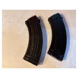 Two AK-47 Steel Magazines