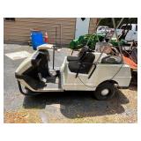 White Two-Seater Utility Golf Cart