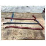 Three Steel Pry Bars
