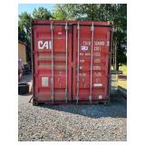 Red Steel Shipping Container 20ft