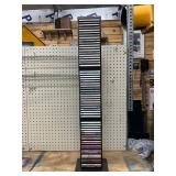 Metal CD Tower Rack with Assorted CDs