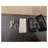 Locksmith Tool Set with Transparent Padlock