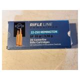 PPU Rifle Line 22-250 Remington Ammunition