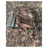 Pallet of Rusted Metal Mower Blades