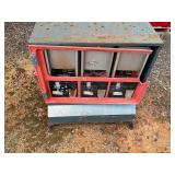 Vintage Metal Coin-Operated Vending Machine