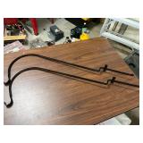 Black Metal Hanging Brackets