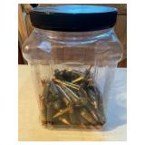 Plastic Jar Containing Rifle Ammunition