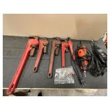 Pipe Wrenches, Rotary Tools, and Accessories