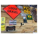 Vintage Signs and License Plates