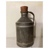 Metal Jug with Wooden Stopper and Handle