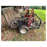 Utility Trailer with Miscellaneous Equipment