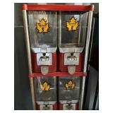 Beaver Vending Machine Stand with 4 Coin-Operated