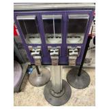 Triple-Compartment Coin-Operated Vending Machine