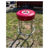 Farmall Bar Stool with Chrome Frame