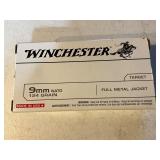 Winchester 9mm NATO 124 Grain Ammunition, Full Box