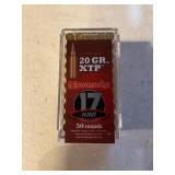 Hornady 17 HMR 20 GR XTP Ammunition, New Box