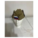 Russian Military-Style Garrison Cap with Pins