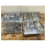 Hardware in Compartmentalized Plastic Boxes