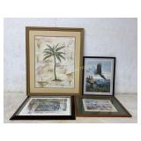 4 Framed Artworkï¿½ Pieces