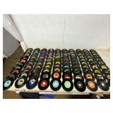 100 Vinyl 45 RPM Records