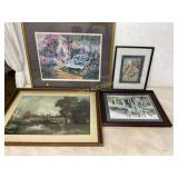 Four Framed Wall Art Prints
