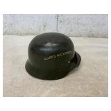 German-Style Steel Helmet with Liner and Chinstrap