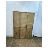 Three Wooden Barn-Style Panels