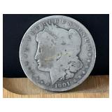1901-O Morgan Silver Dollar 90% Silver