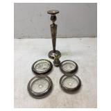 Sterling Composite Lot with Candleholder and Coast