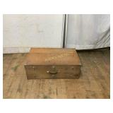 Double-Sided Wooden Tool Chest with Compartments