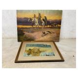 Two Western and Hunting-Themed Prints