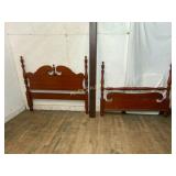 Mahogany Full Bed Frame with Rails